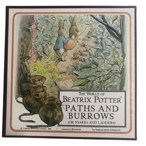 NEW Vintage Beatrix Potter Paths and Burrows Board Game